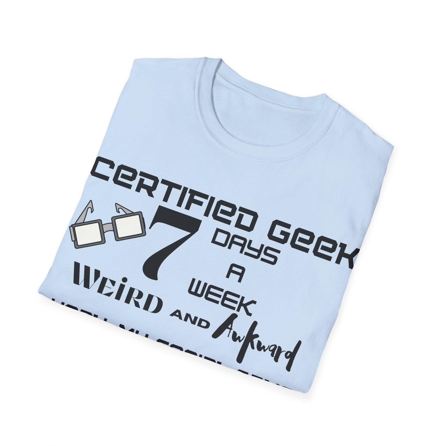 Certified Geek WAP Black Font Unisex Softstyle T-Shirt