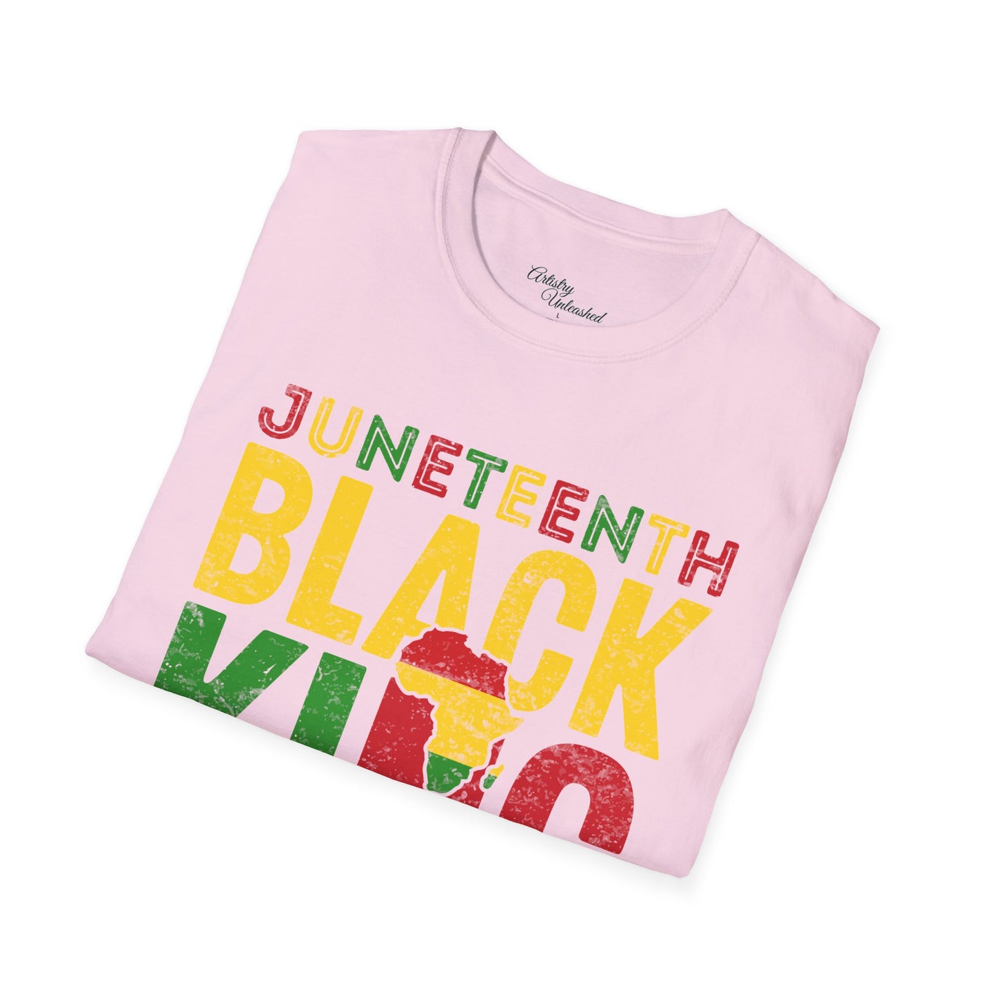 Black King Juneteenth Unisex Softstyle T-Shirt