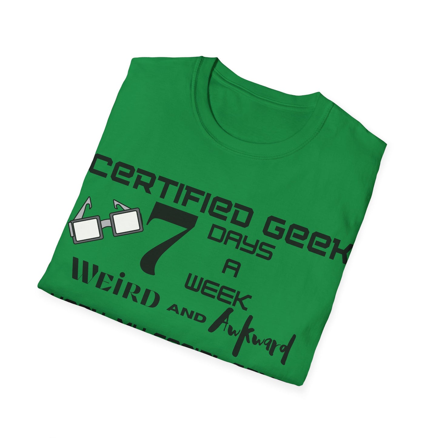 Certified Geek WAP Black Font Unisex Softstyle T-Shirt