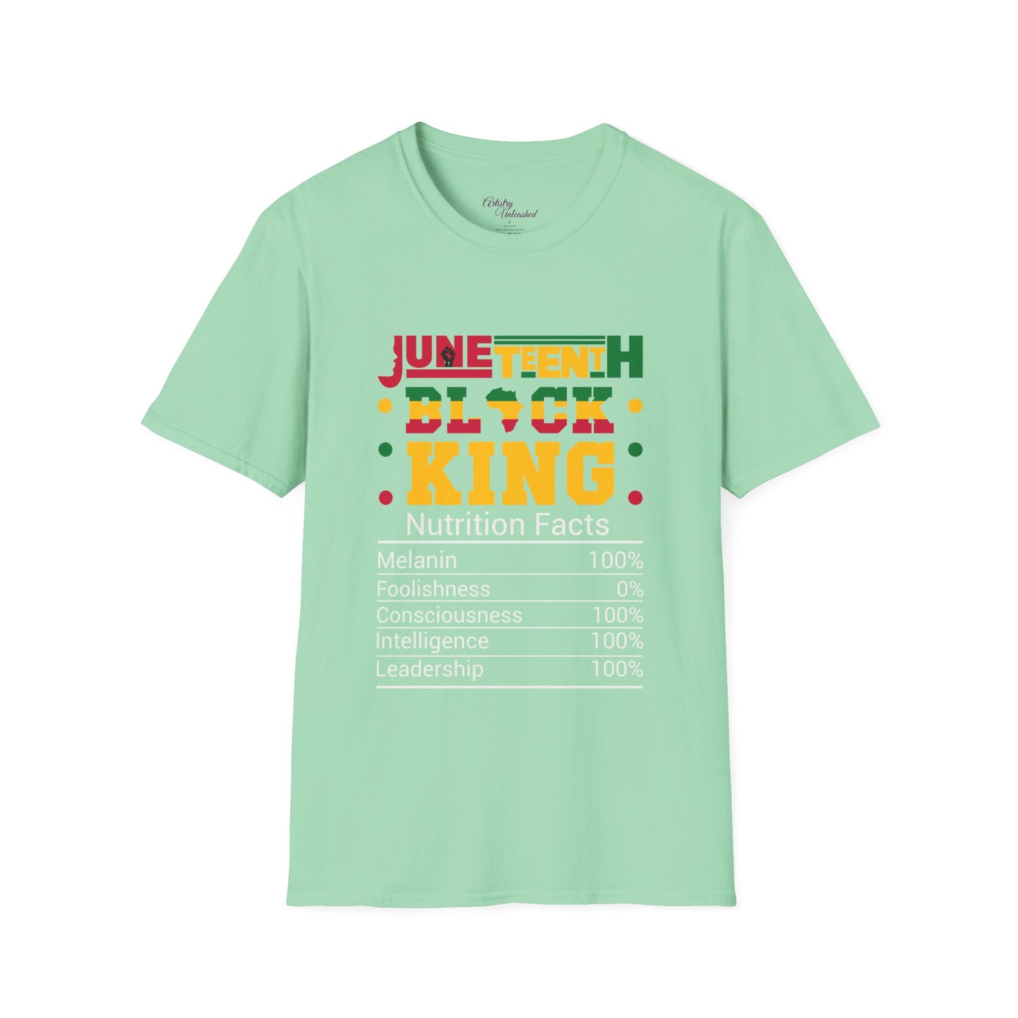 Juneteenth King Nutrition Unisex Softstyle T-Shirt
