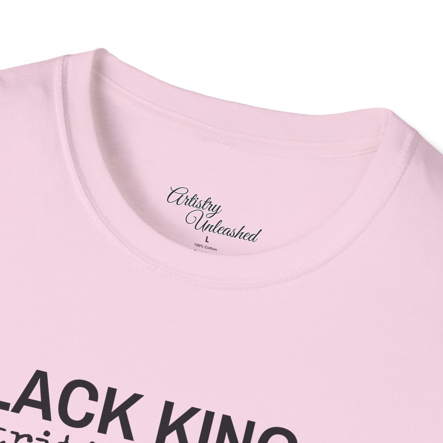 Black King Nutrition Facts Unisex Softstyle T-Shirt