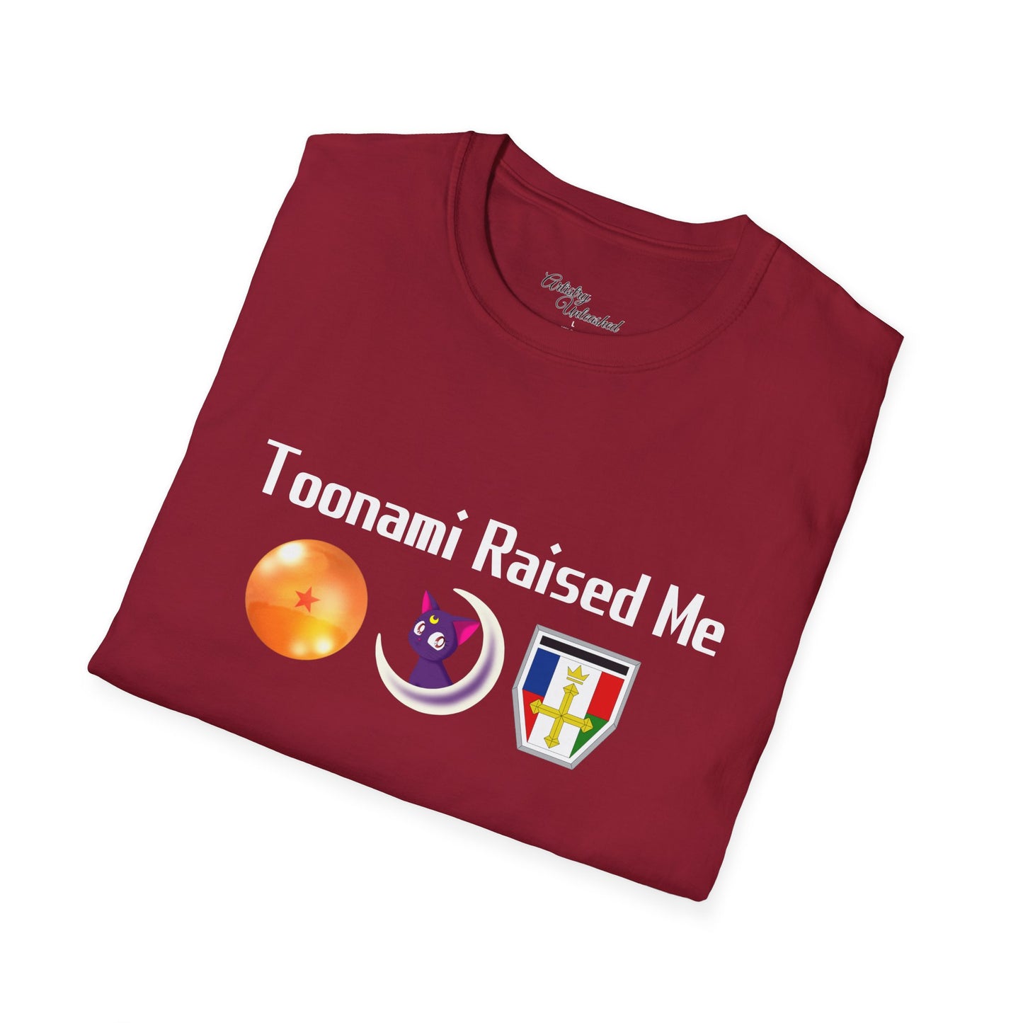 Toonami Raised Me White Unisex Softstyle T-Shirt