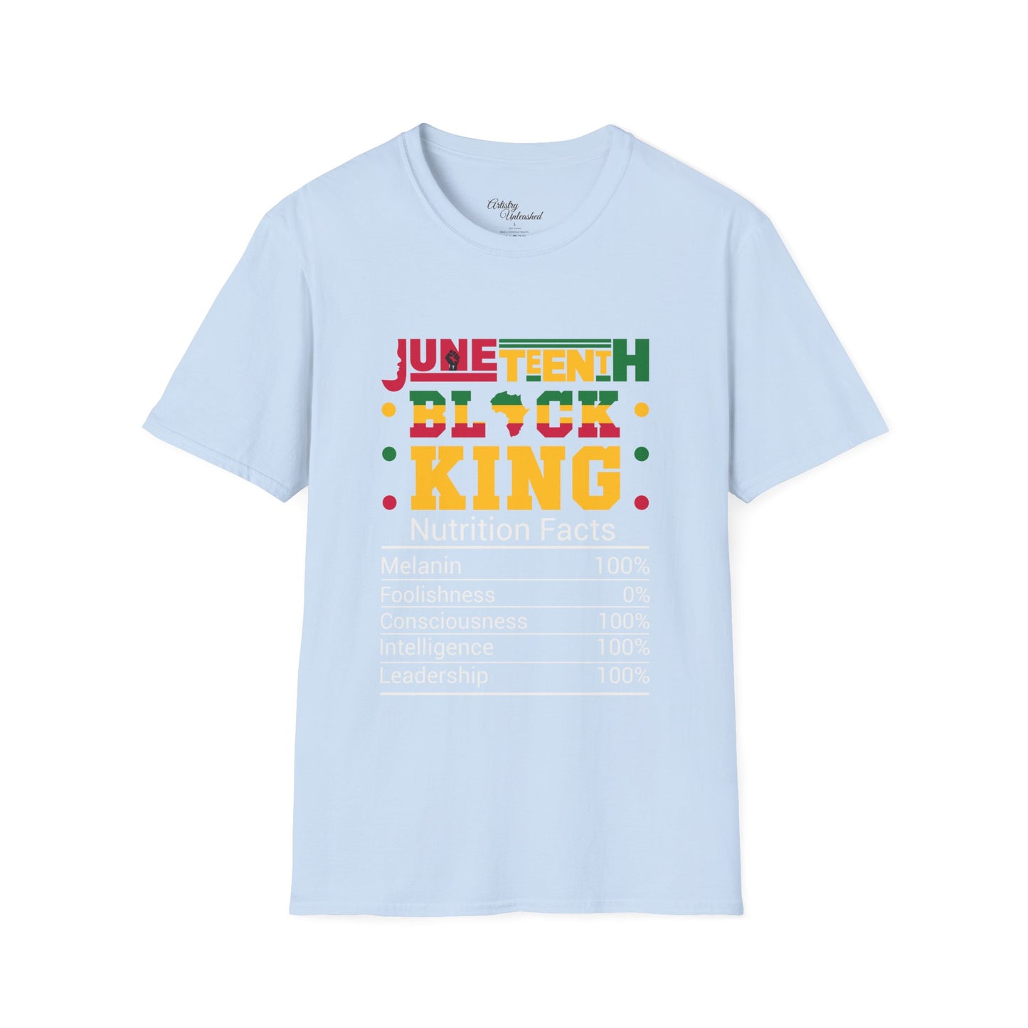 Juneteenth King Nutrition Unisex Softstyle T-Shirt