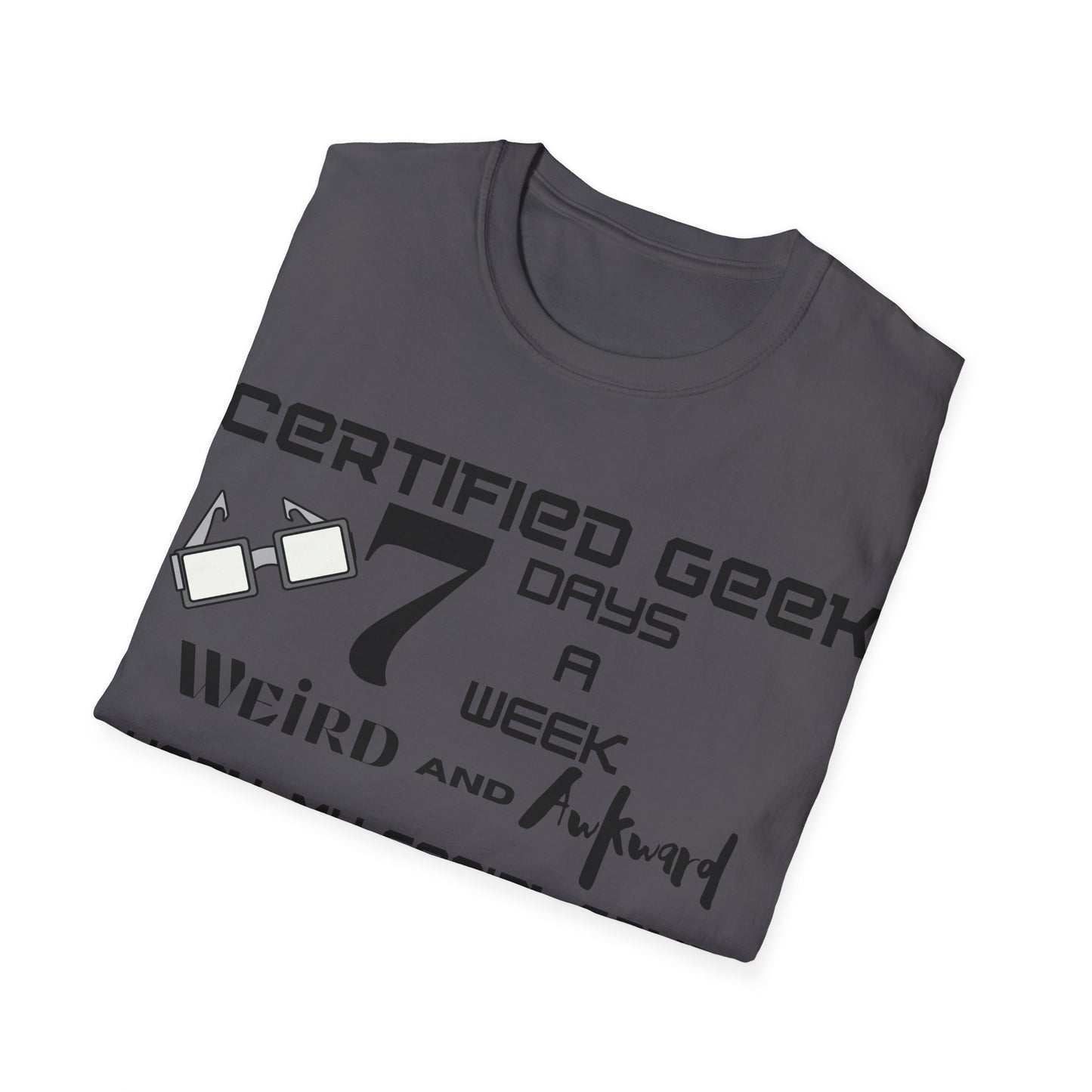 Certified Geek WAP Black Font Unisex Softstyle T-Shirt