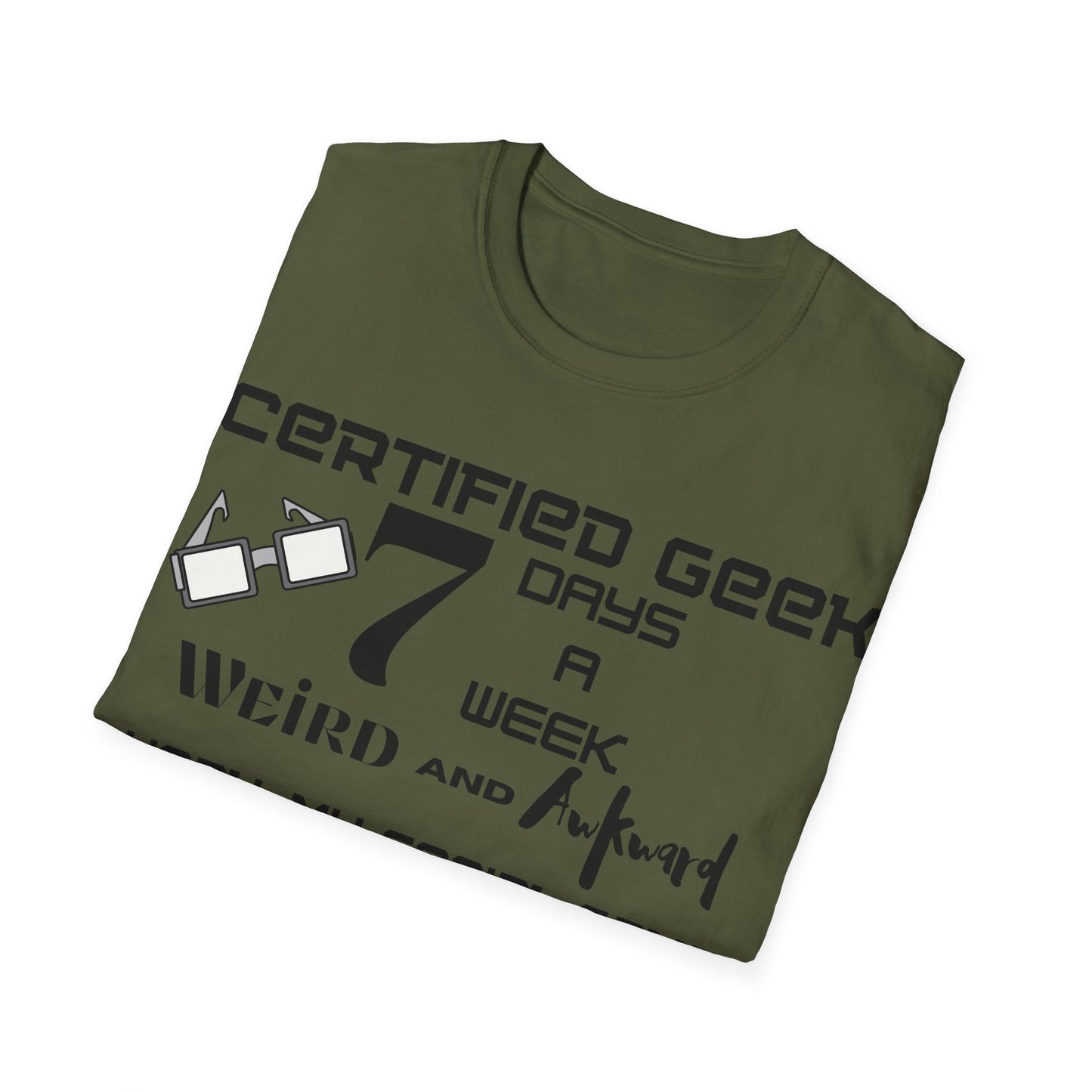 Certified Geek WAP Black Font Unisex Softstyle T-Shirt