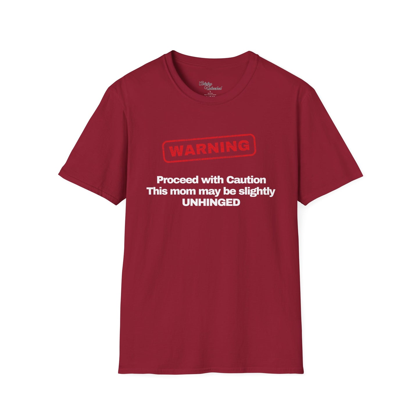 Warning Unisex Softstyle T-Shirt