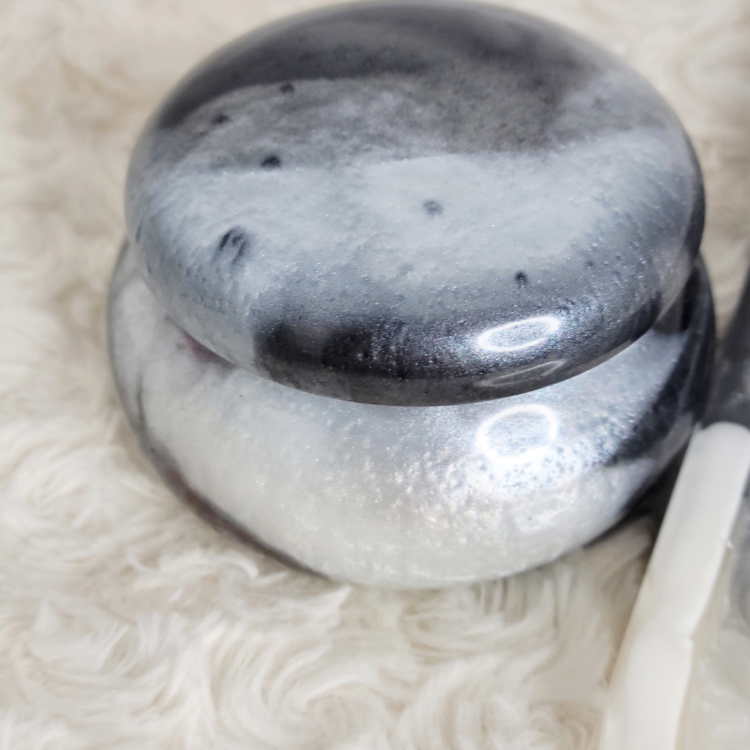 Black and White Trinket Tray Set