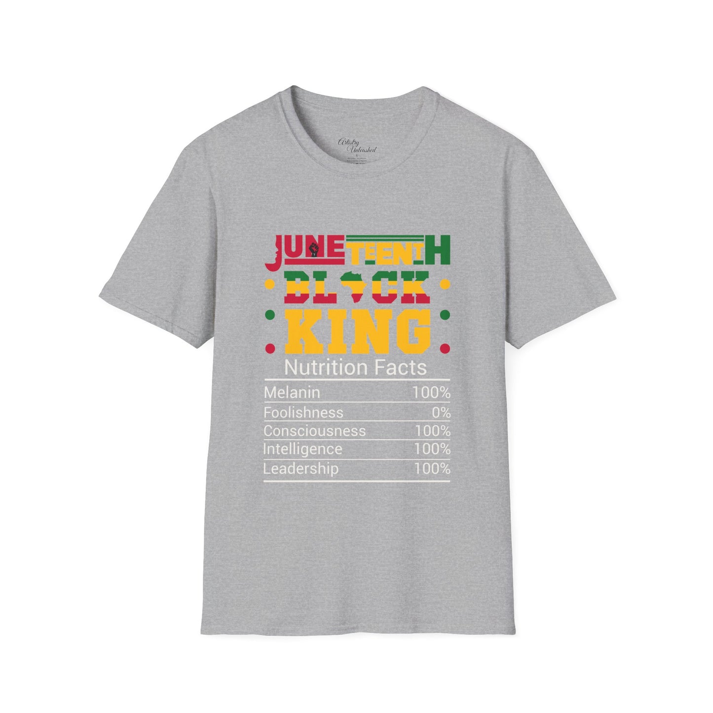 Juneteenth King Nutrition Unisex Softstyle T-Shirt