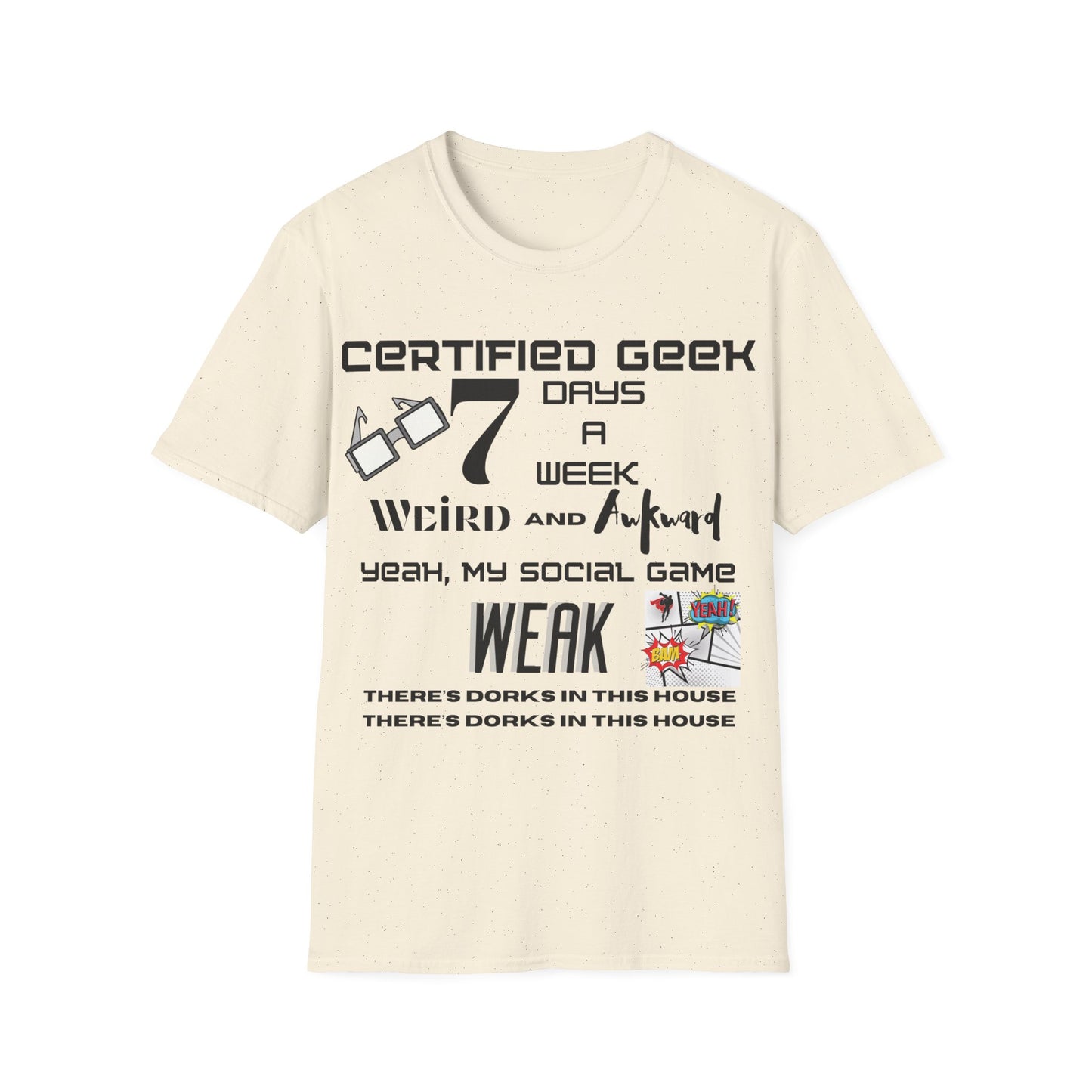 Certified Geek WAP Black Font Unisex Softstyle T-Shirt