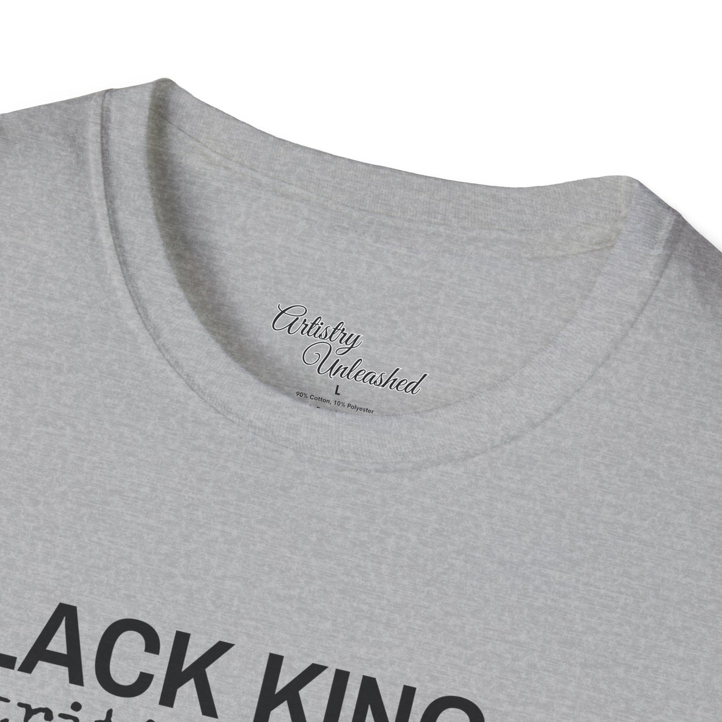 Black King Nutrition Facts Unisex Softstyle T-Shirt