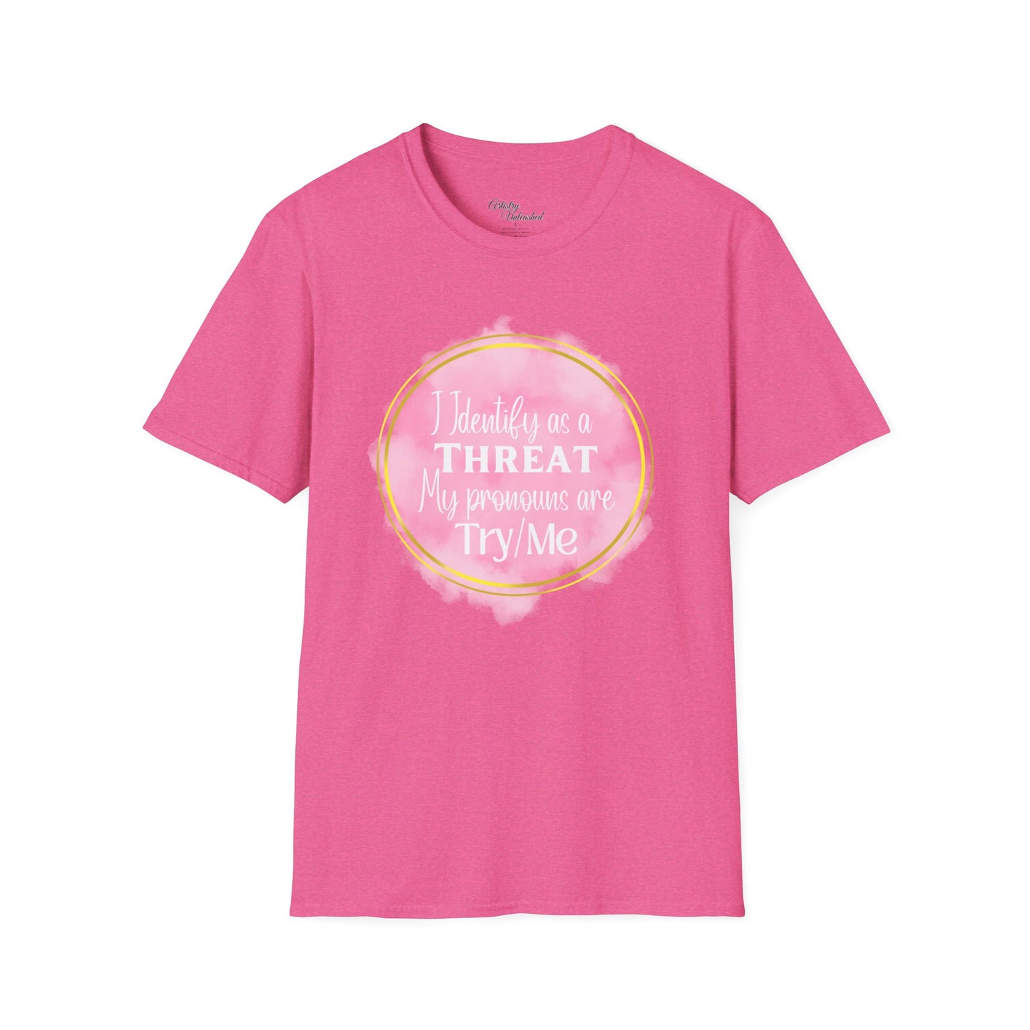 Identify as a Threat Unisex Softstyle T-Shirt