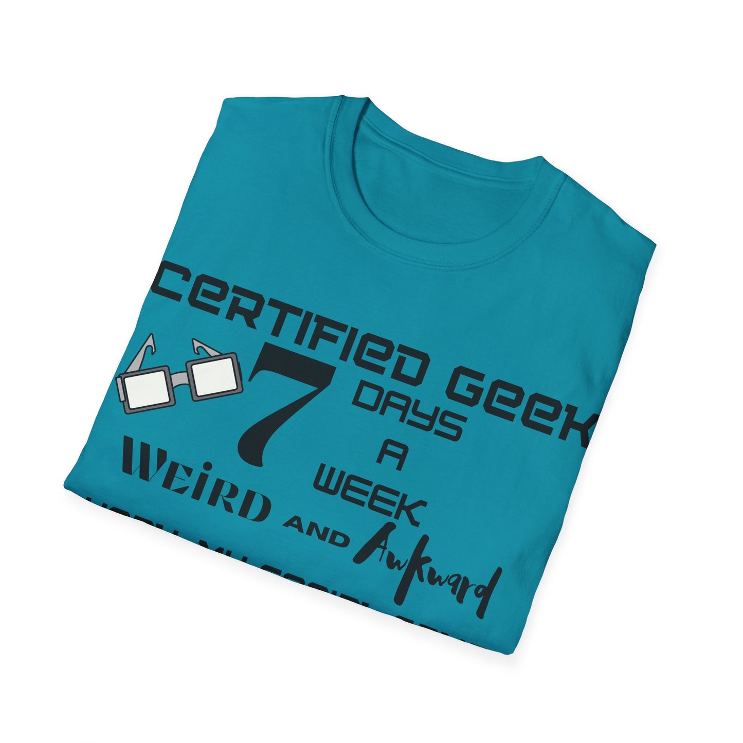 Certified Geek WAP Black Font Unisex Softstyle T-Shirt
