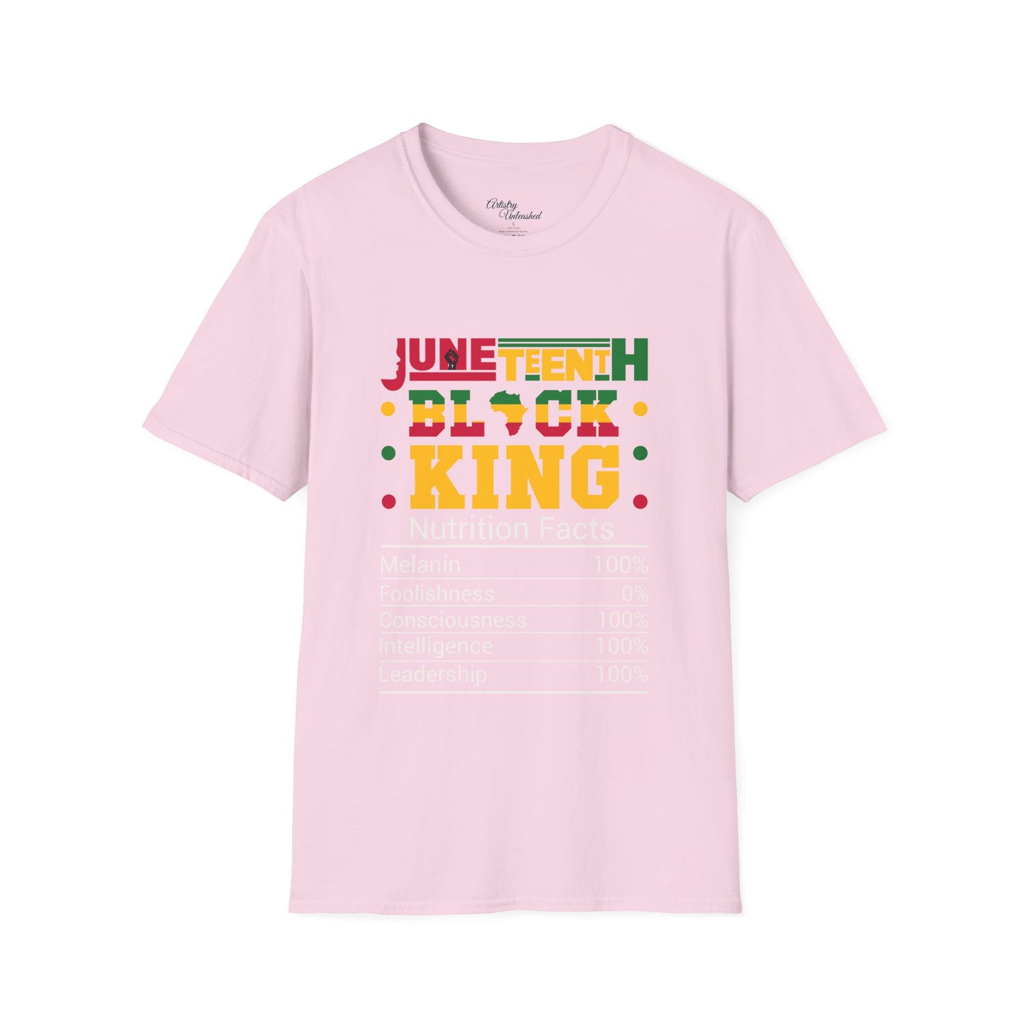 Juneteenth King Nutrition Unisex Softstyle T-Shirt
