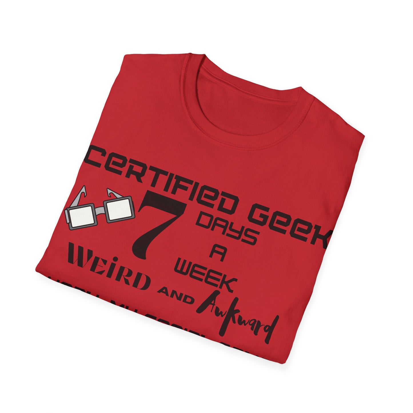 Certified Geek WAP Black Font Unisex Softstyle T-Shirt