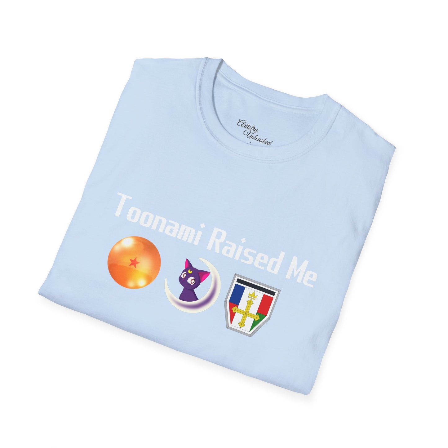 Toonami Raised Me White Unisex Softstyle T-Shirt