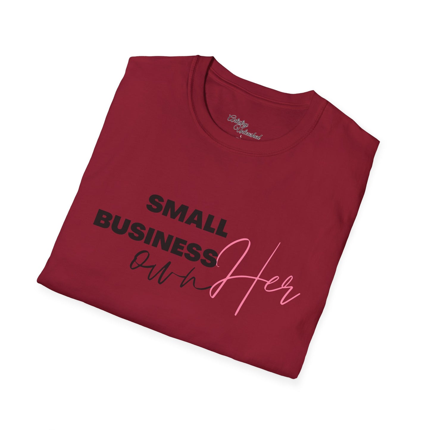 Small Business Manifesting White Unisex Softstyle T-Shirt