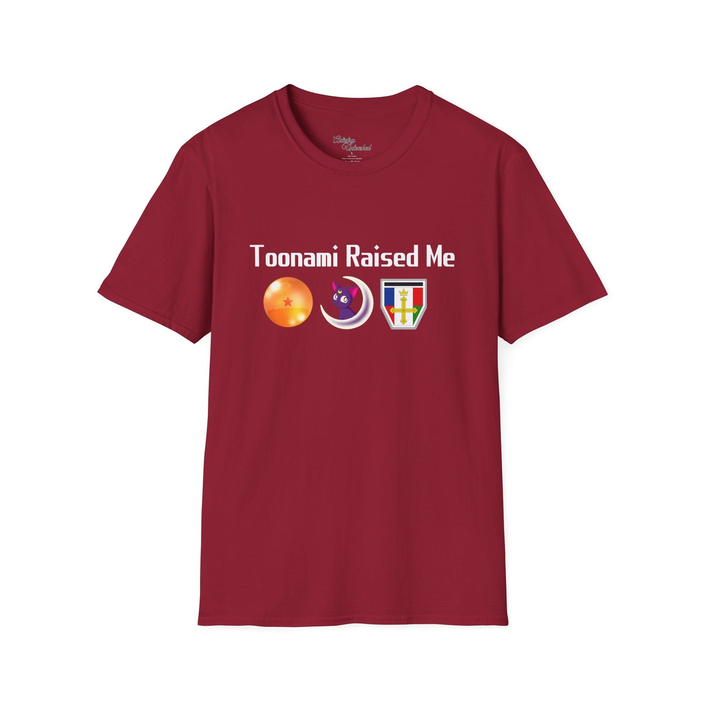 Toonami Raised Me White Unisex Softstyle T-Shirt