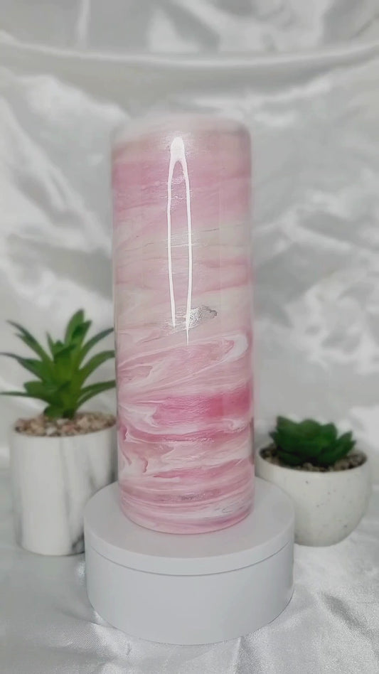Rose Quartz Inspired 20 oz Tumbler