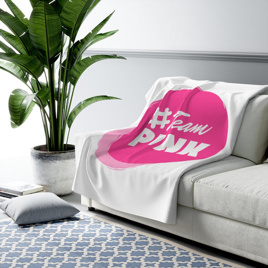 #TeamPink Sherpa Fleece Blanket