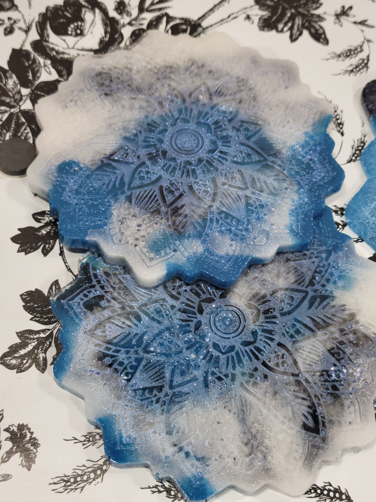 Mandala Tray and Coaster Set