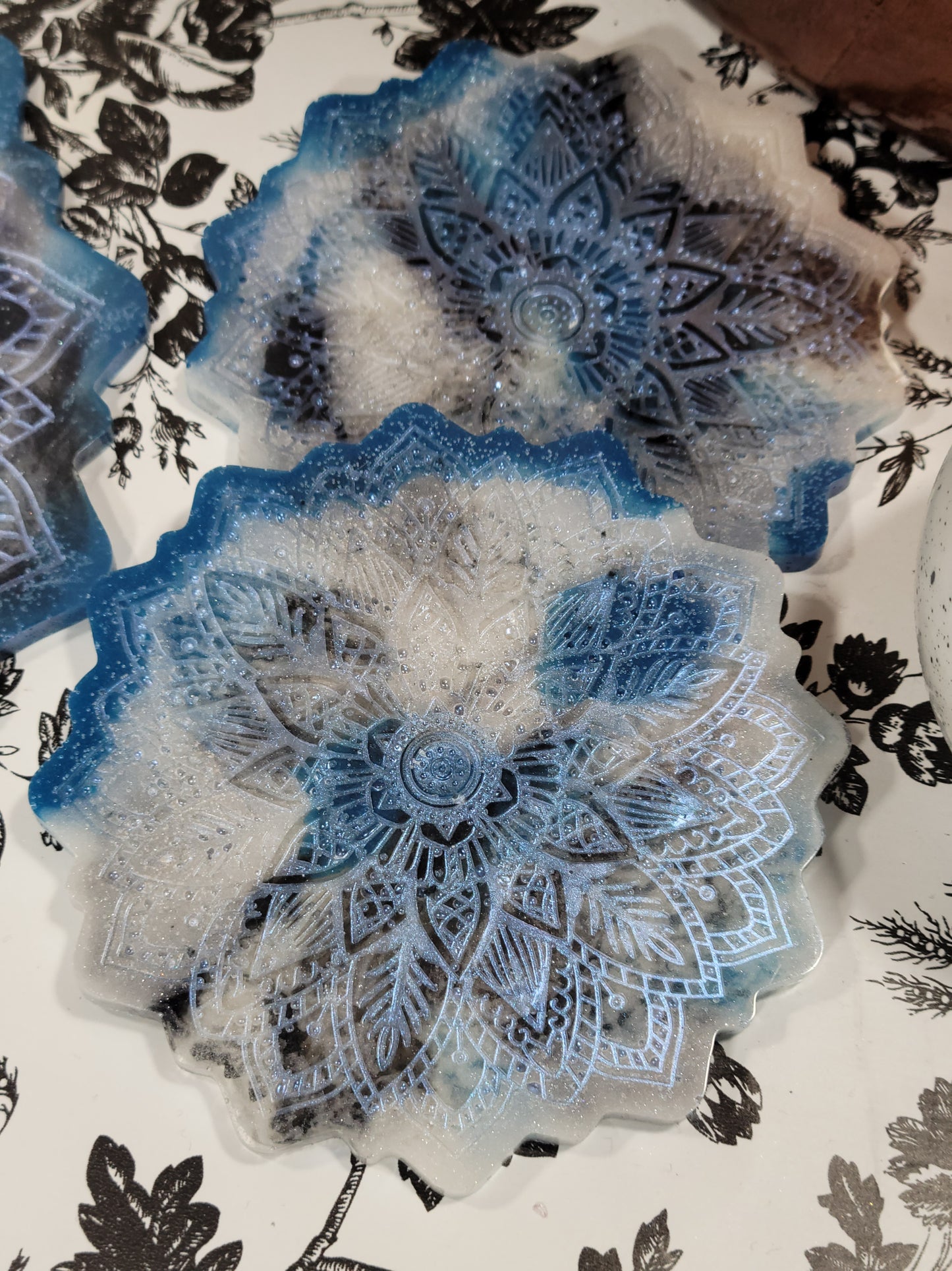 Mandala Tray and Coaster Set