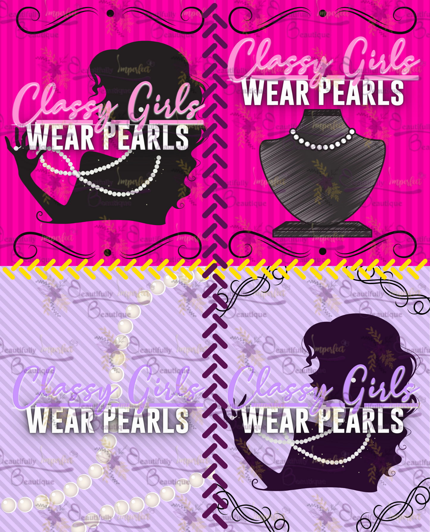 Classy Girl Notebook Cover Digital Paper