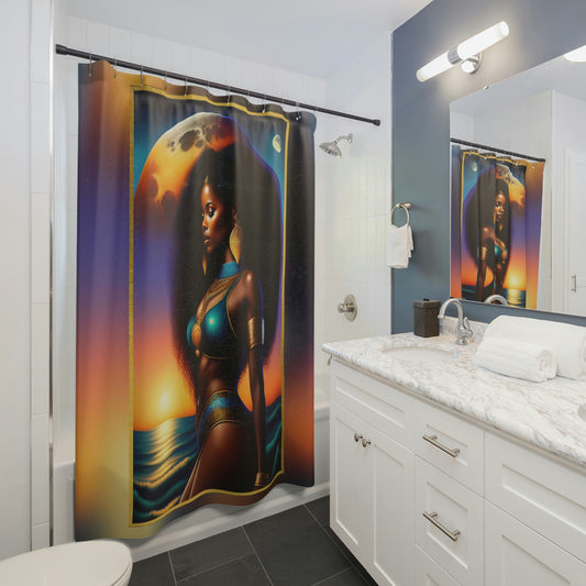 Nubian Goddess Shower Curtains