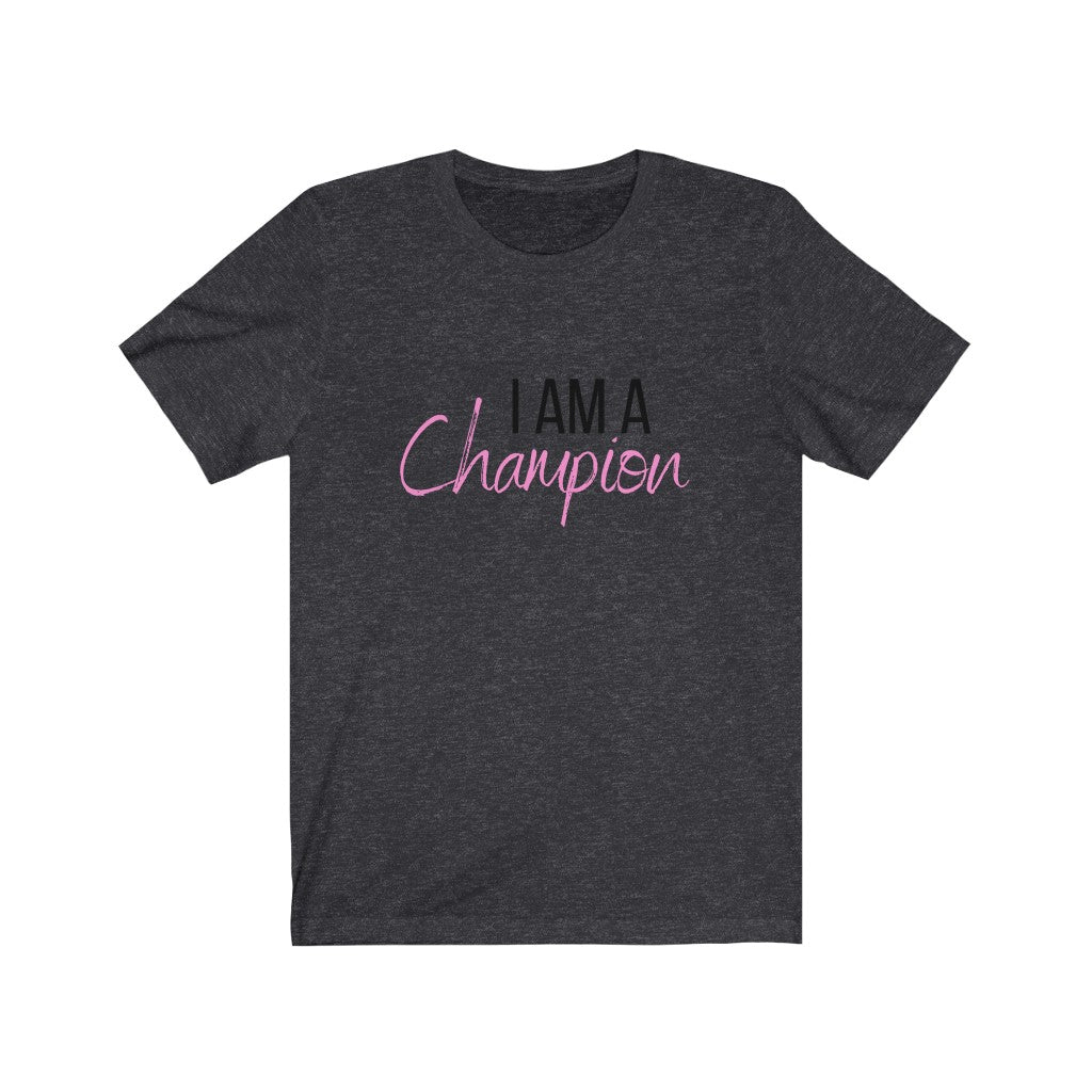 Pink Champion Unisex Jersey Short Sleeve Tee