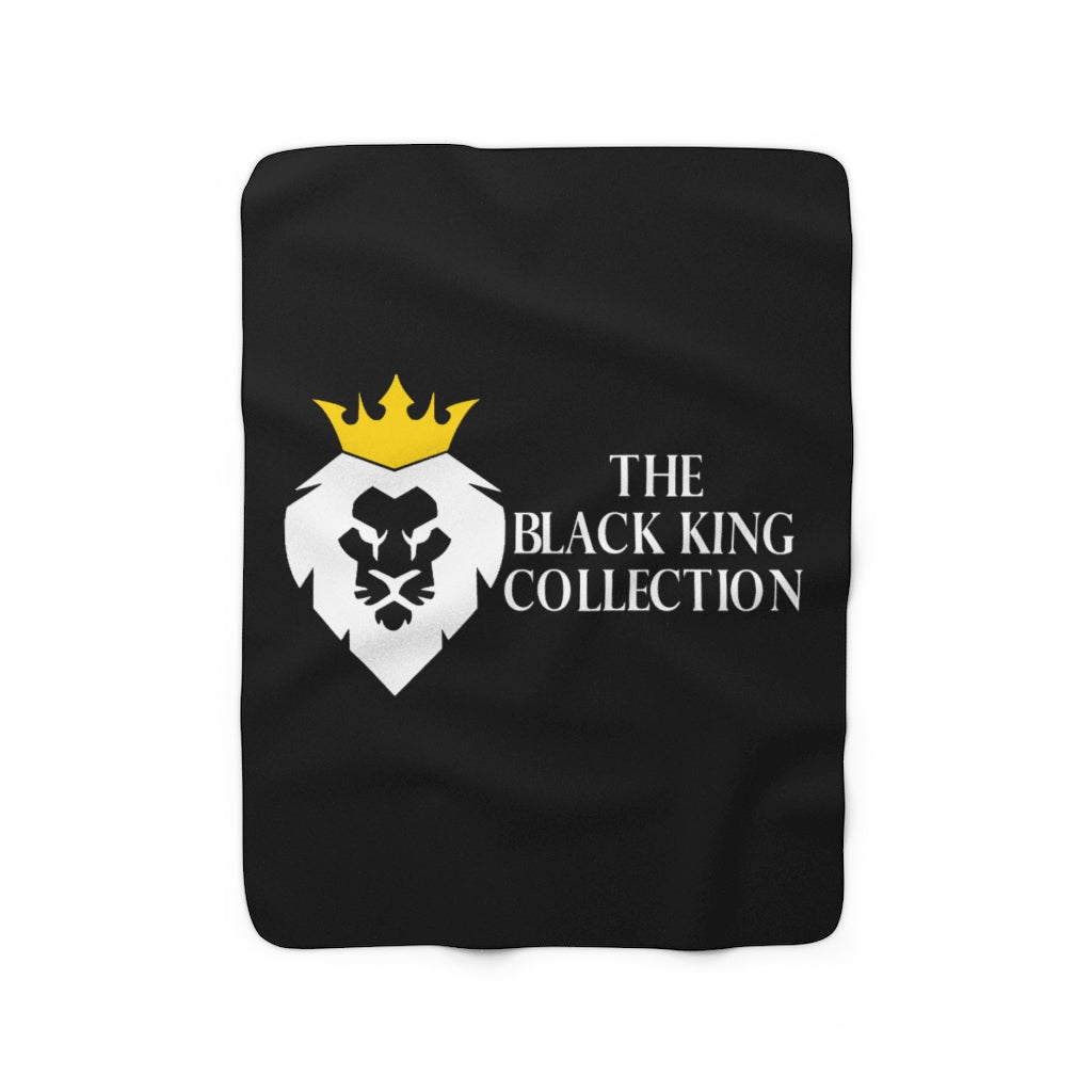 The Black King Collection Sherpa Fleece Blanket.