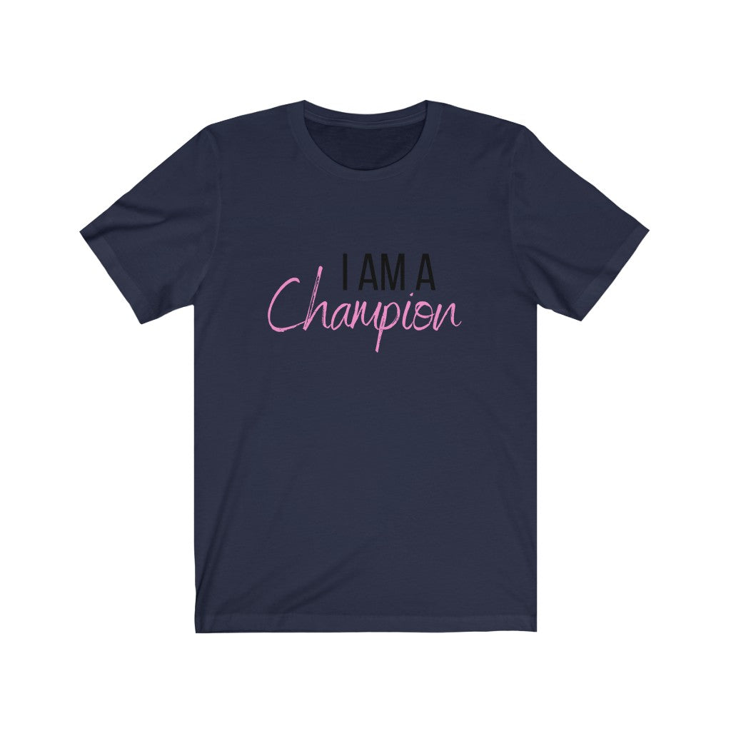 Pink Champion Unisex Jersey Short Sleeve Tee