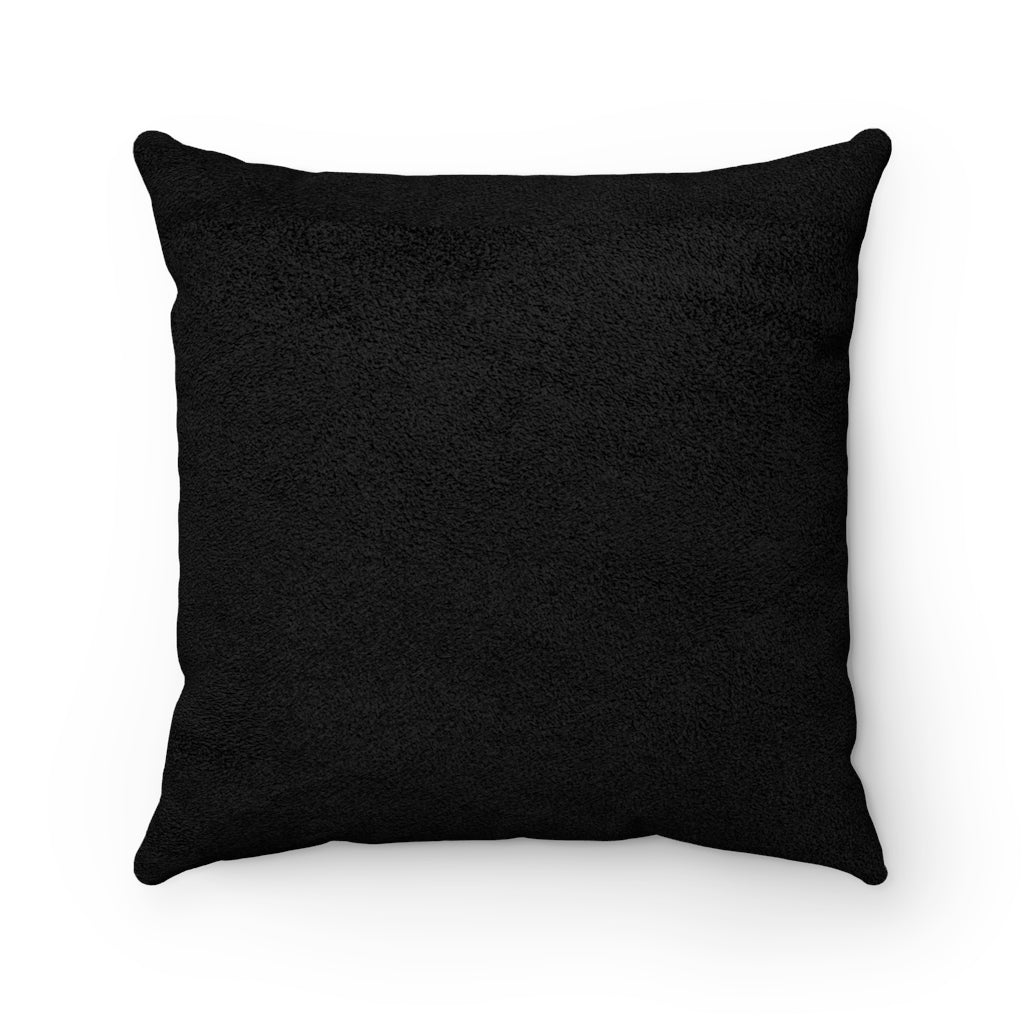 The Black King Collection Faux Suede Square Pillow