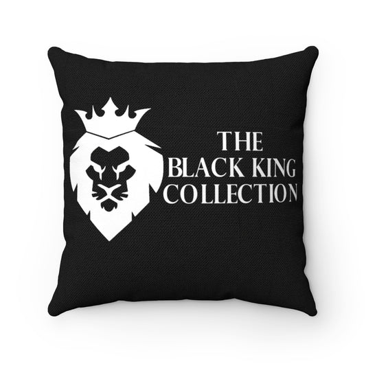The Black King Collection Spun Polyester Square Pillow