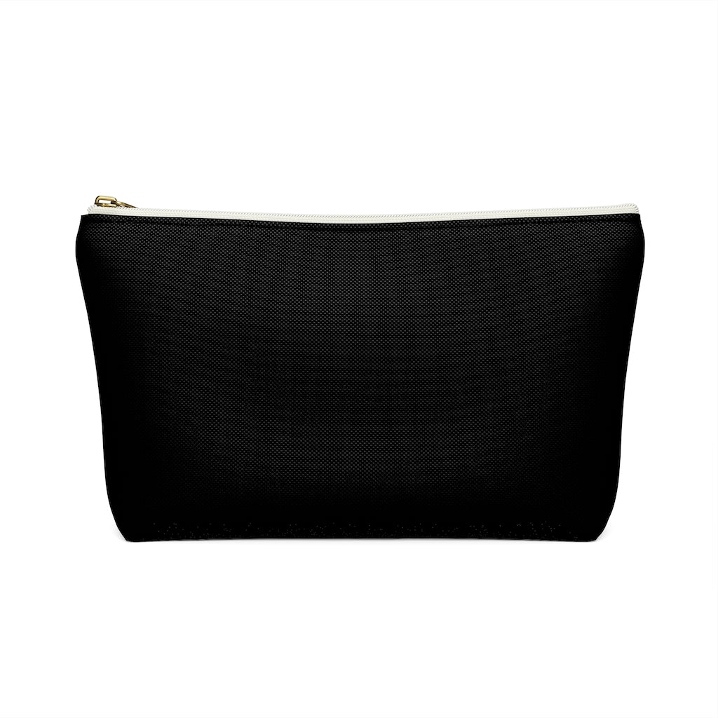 #TotAllyPink Black Accessory Pouch w T-bottom