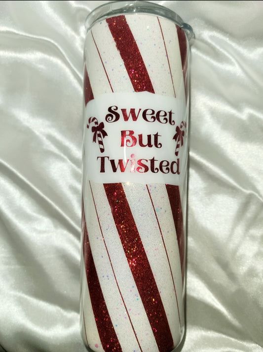Sweet but Twisted Candy Cane Tumbler
