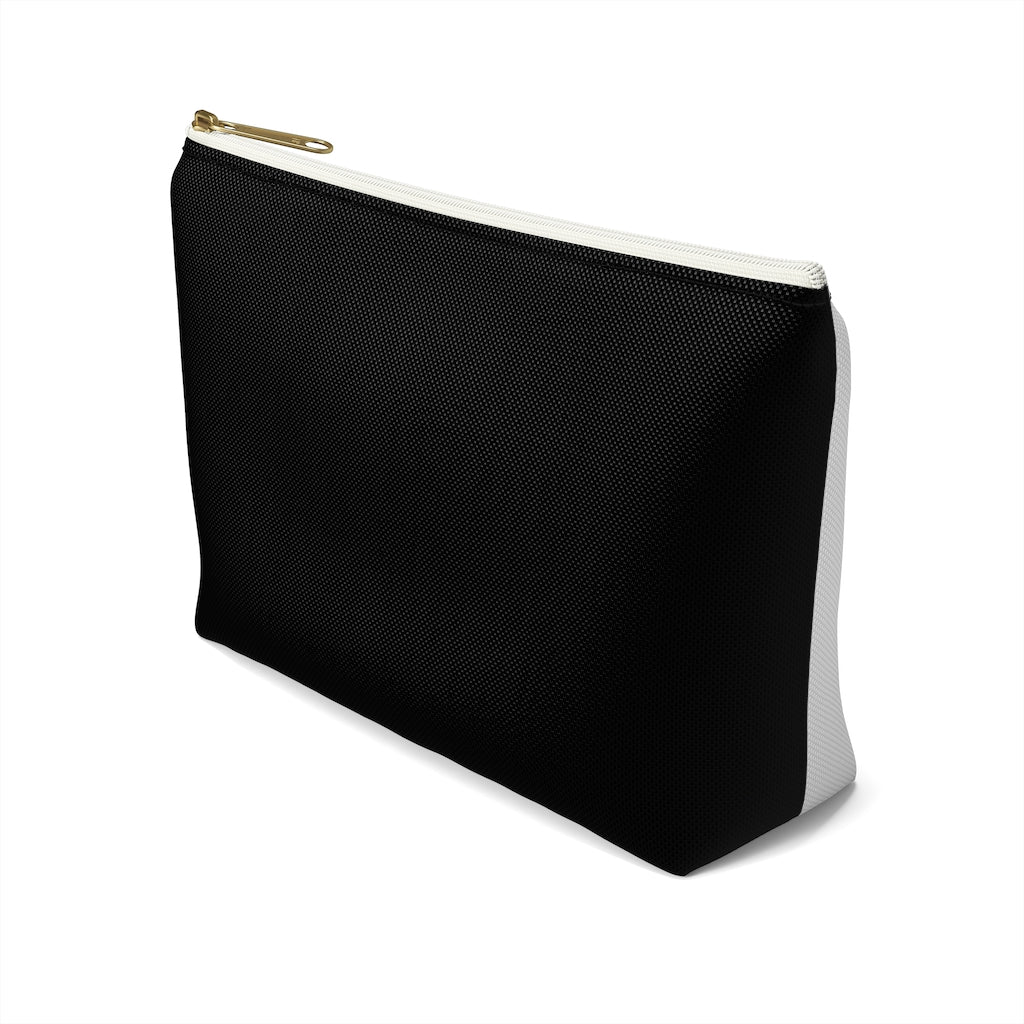 #TotAllyPink Black Accessory Pouch w T-bottom