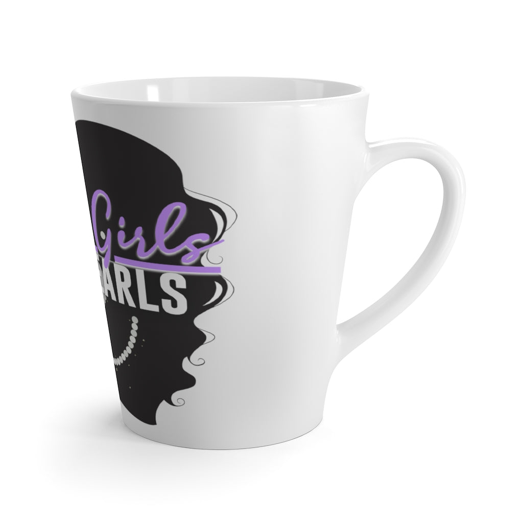 Classy Girls Wear Pearls Latte Mug