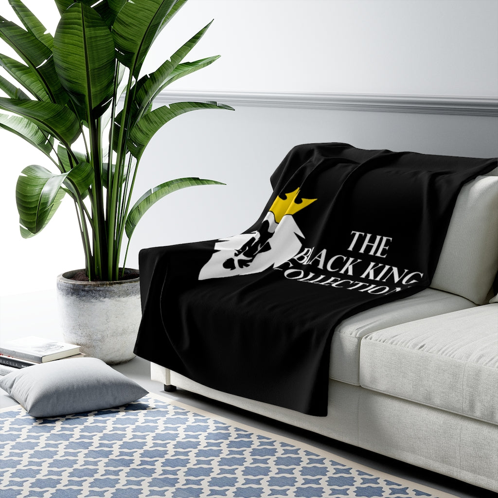 The Black King Collection Sherpa Fleece Blanket.