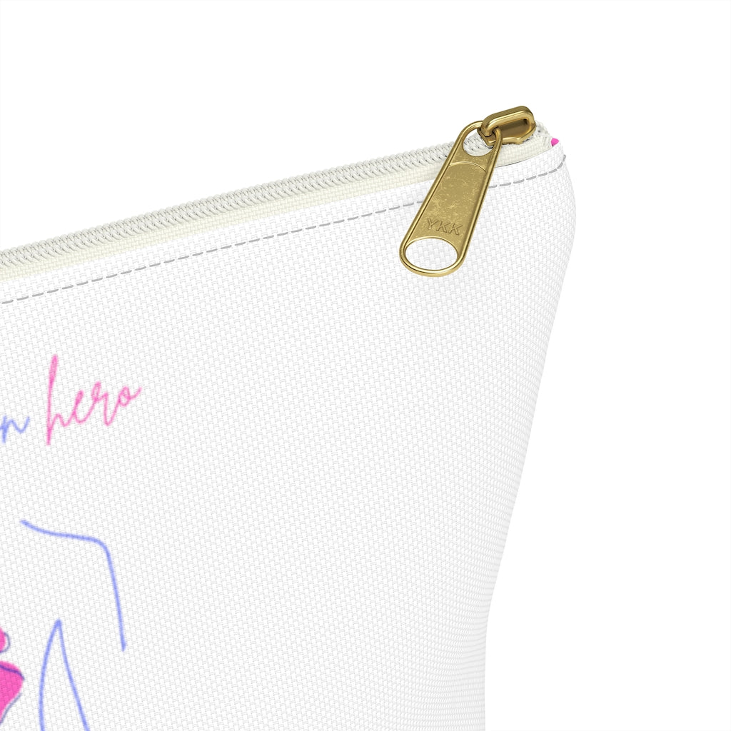 Pink Hero Accessory Pouch w T-bottom