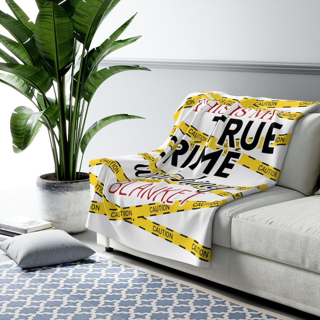 True Crime Sherpa Fleece Blanket