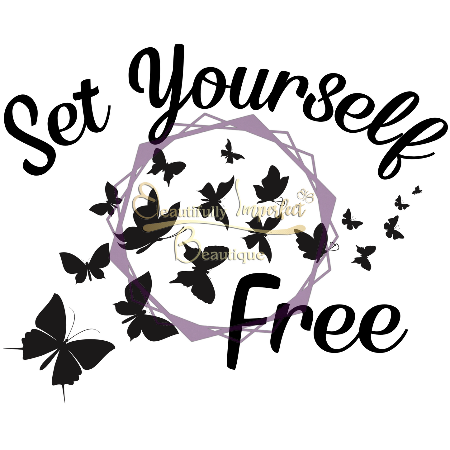 Springtime Flowers and Butterflies Digital Paper