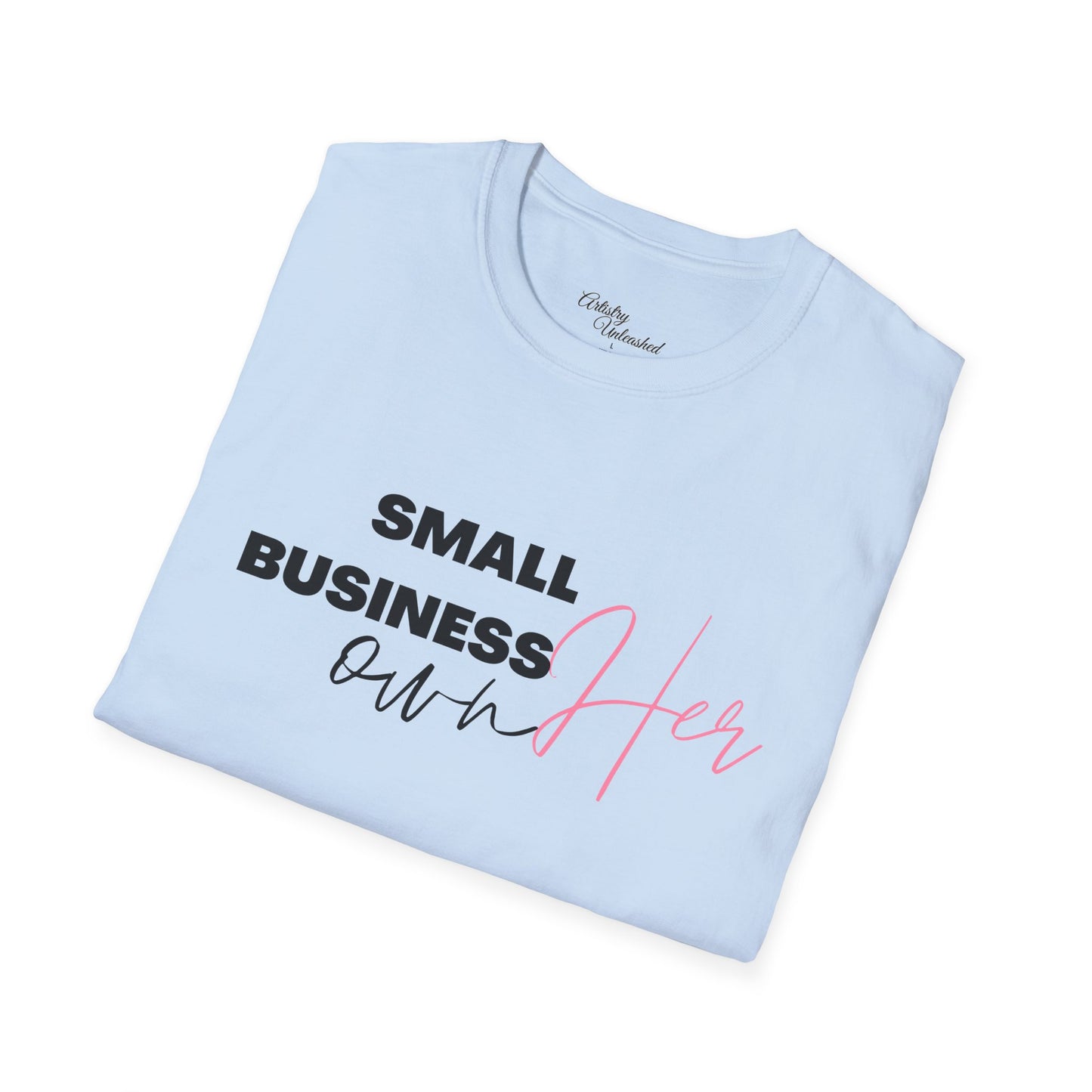 Small Business Manifesting White Unisex Softstyle T-Shirt