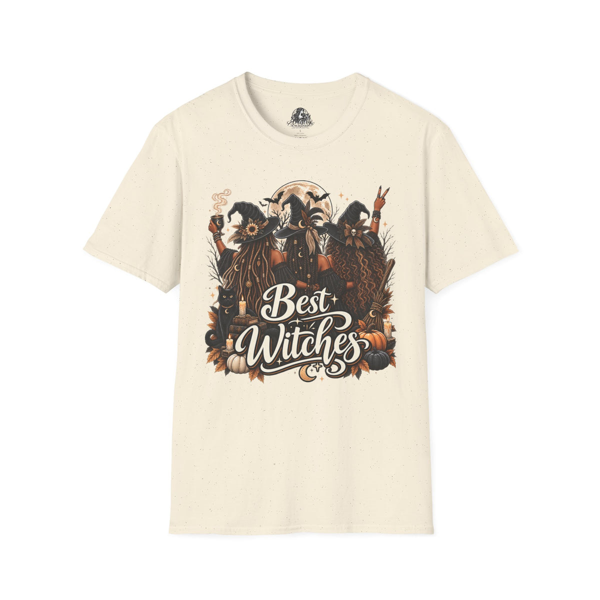 Best Witches Halloween | Glam Ghost Design | Unisex Softstyle T-Shirt