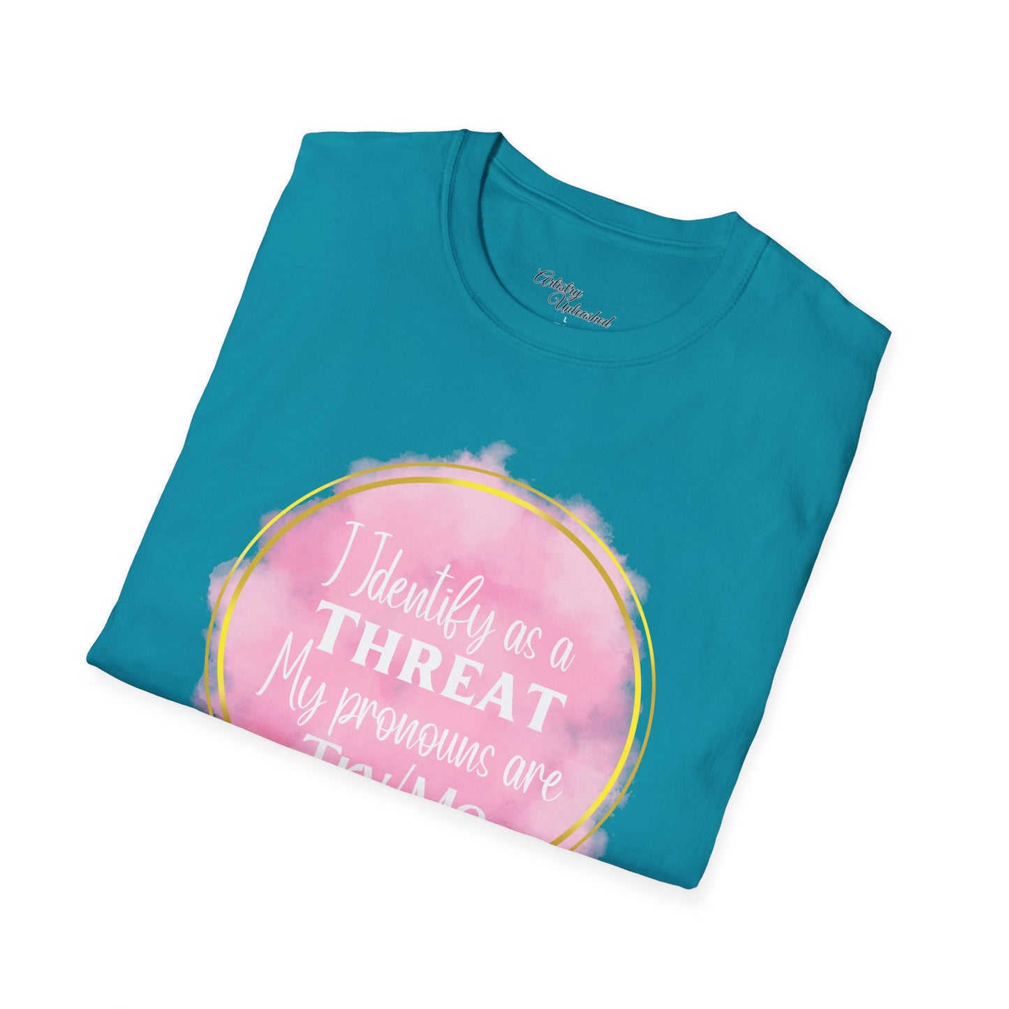 Identify as a Threat Unisex Softstyle T-Shirt