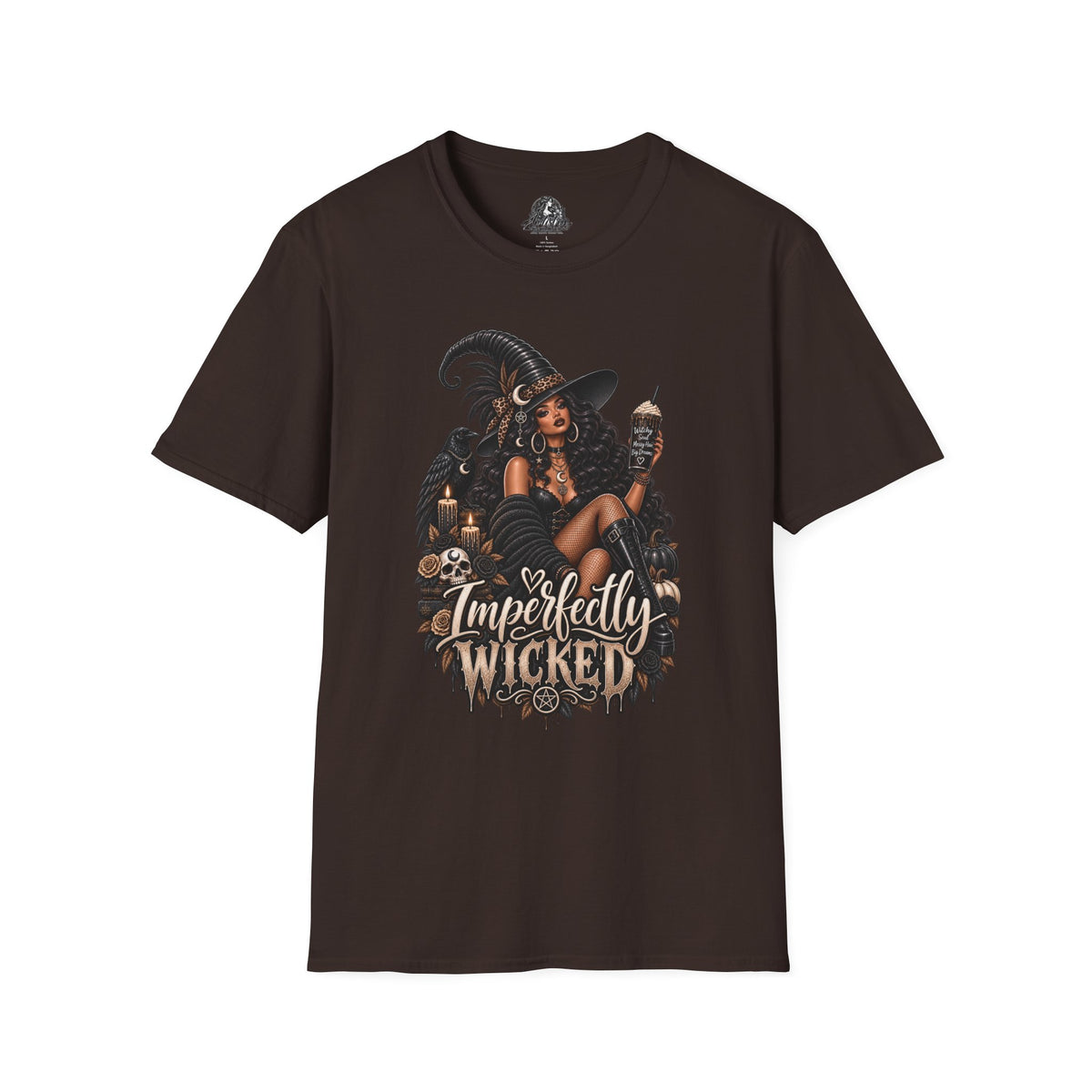 Imperfectly Wicked Halloween | Glam Ghost Design | Unisex Softstyle T-Shirt