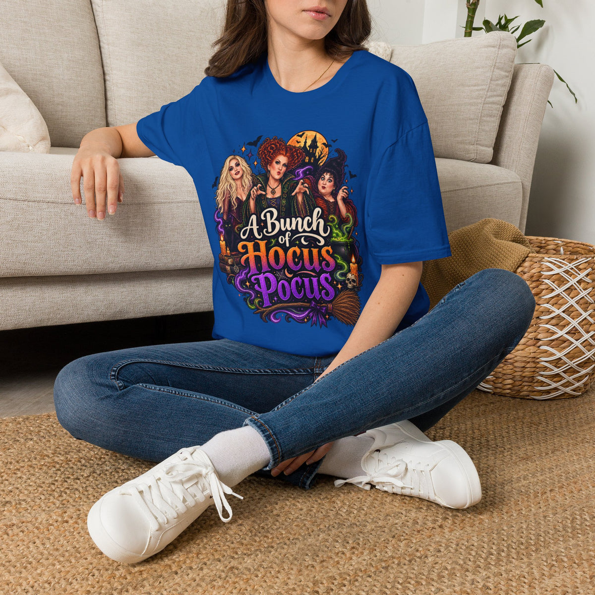 Bunch of Hocus Pocus Halloween | Glam Ghost Design | Unisex Softstyle T-Shirt