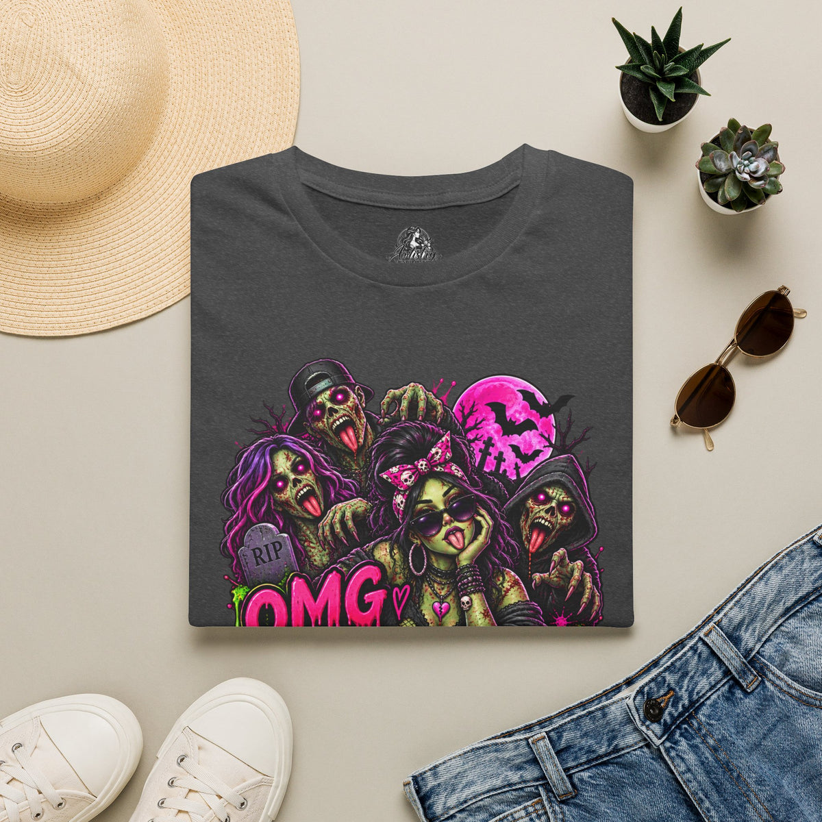 Literally Dead Halloween | Glam Ghost Design | Unisex Softstyle T-Shirt