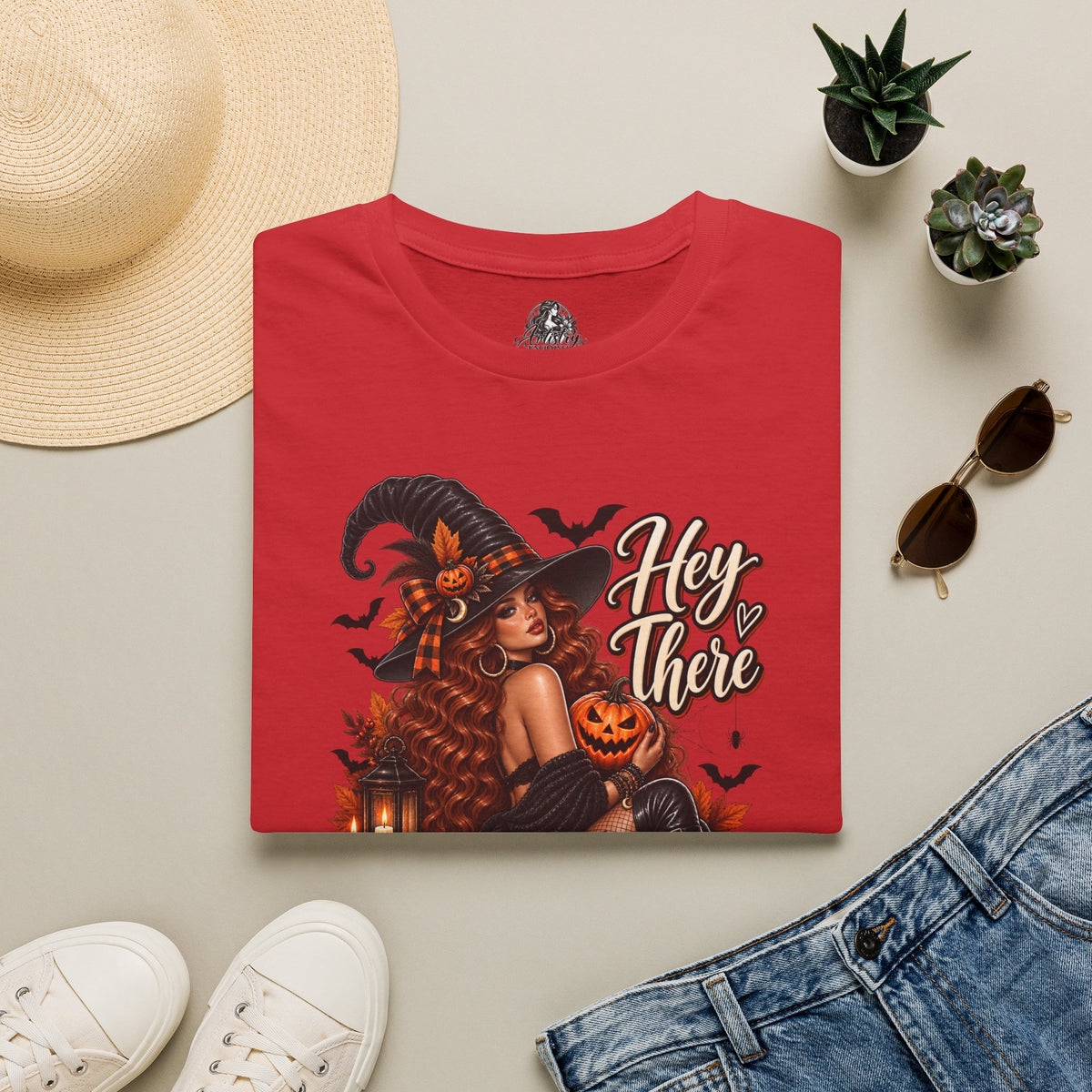 Hey There Pumpkin Halloween | Glam Ghost Design | Unisex Softstyle T-Shirt