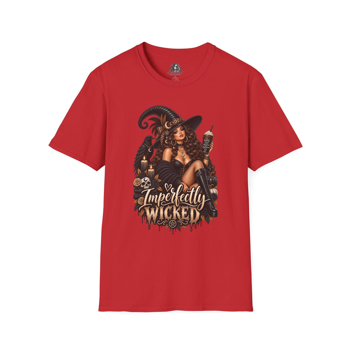 Imperfectly Wicked Halloween | Glam Ghost Design | Unisex Softstyle T-Shirt