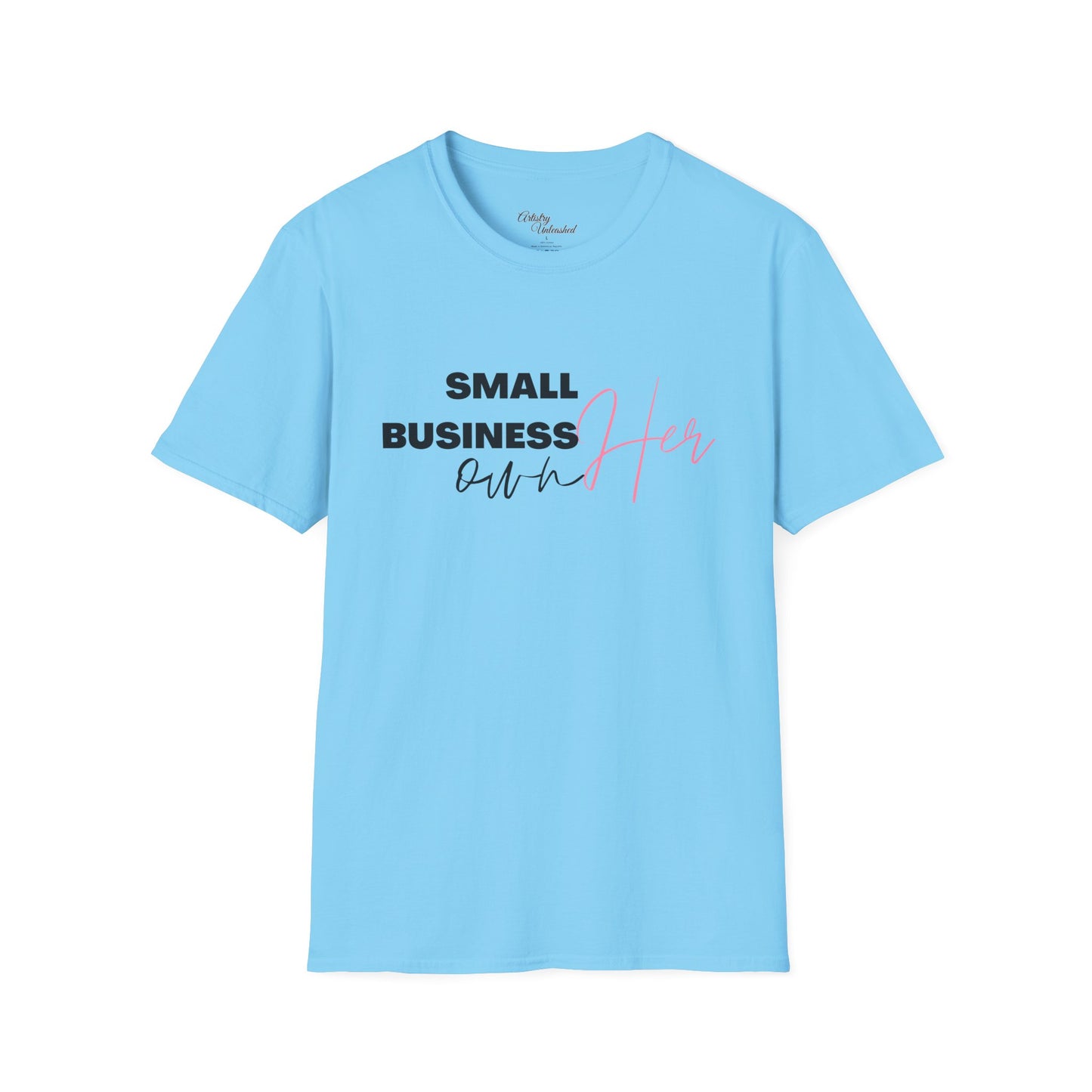 Small Business Manifesting White Unisex Softstyle T-Shirt