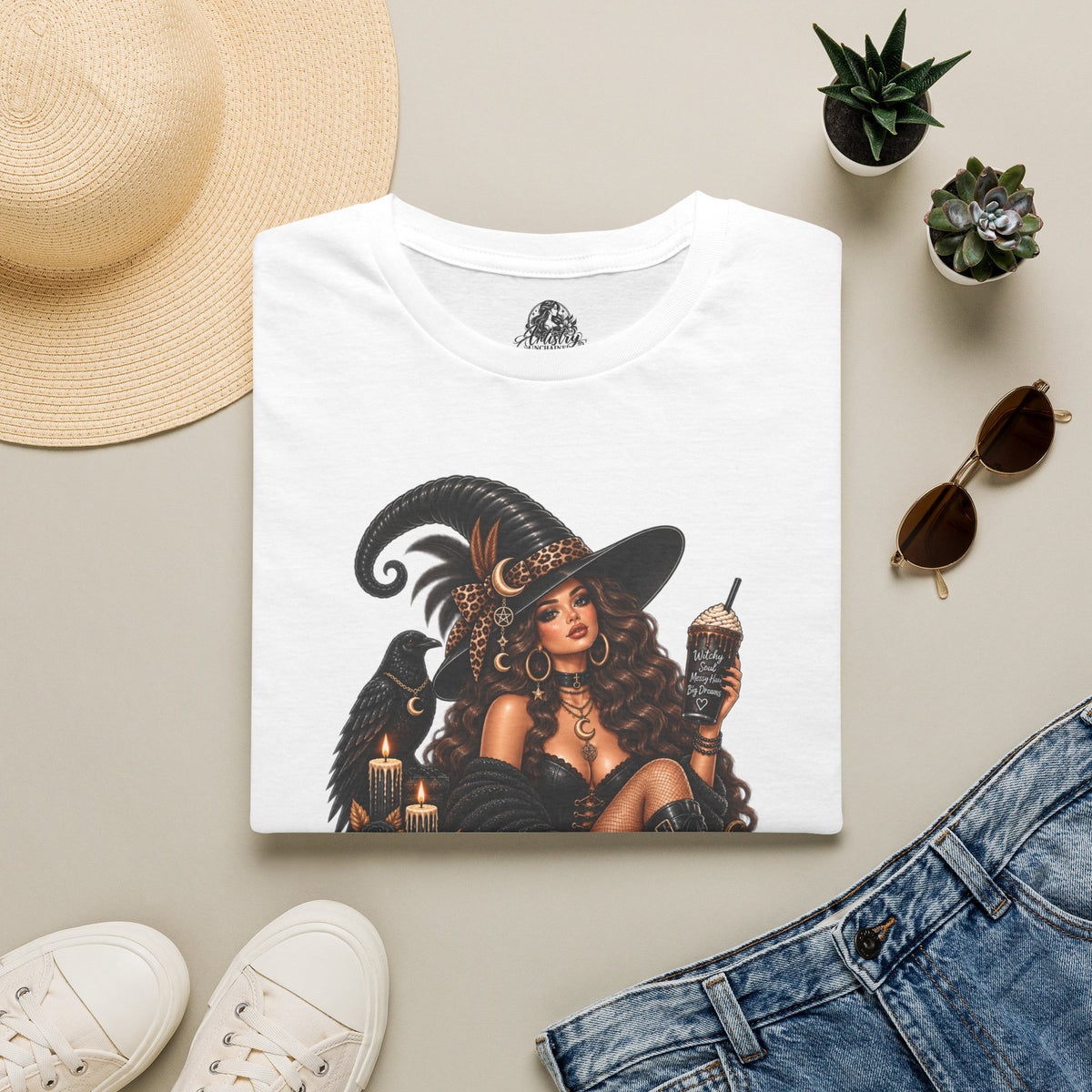 Imperfectly Wicked Halloween | Glam Ghost Design | Unisex Softstyle T-Shirt